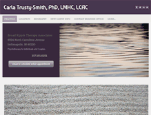 Tablet Screenshot of carlatrusty-smithpsychotherapy.com